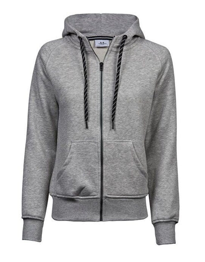 Tee Jays Ladies Fashion Full Zip Hood - Heather Grey