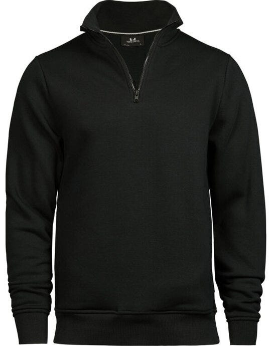 Tee Jays Half Zip Sweatshirt - Black