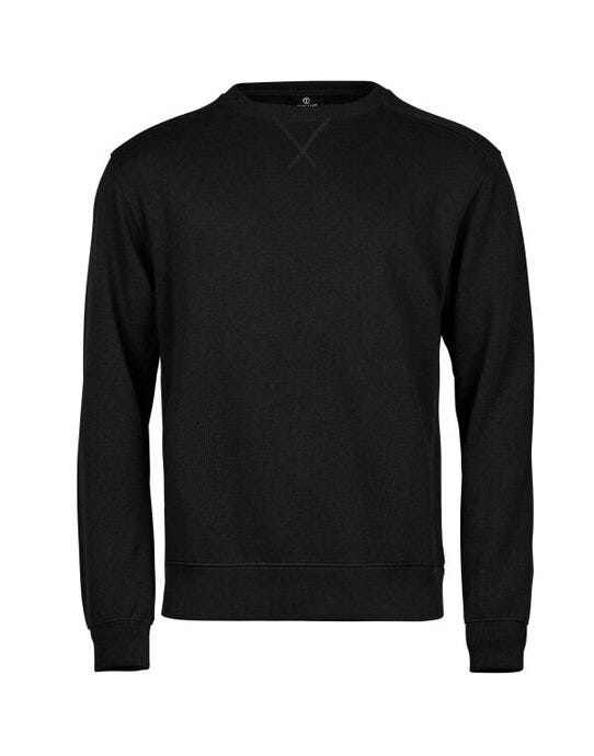 Tee Jays Ribbed Interlock Crewneck - Black