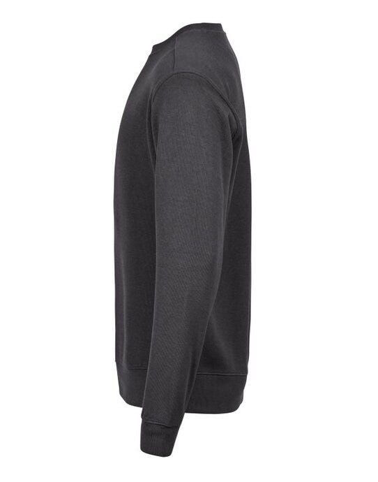 Tee Jays Ribbed Interlock Crewneck - Dark Grey