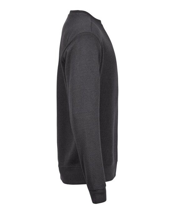 Tee Jays Ribbed Interlock Crewneck - Dark Grey