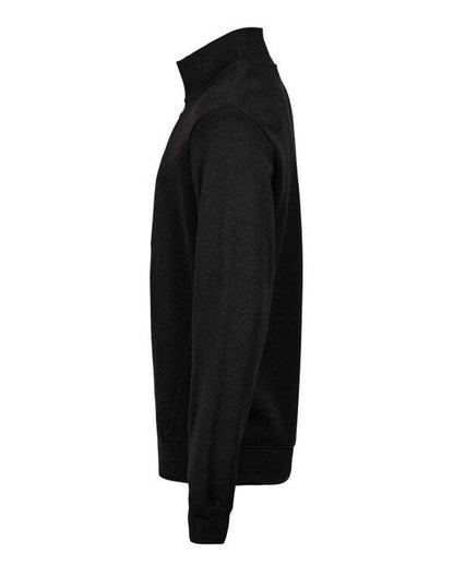 Tee Jays Ribbed Interlock Half Zip - Black