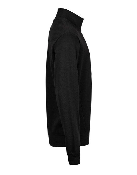 Tee Jays Ribbed Interlock Half Zip - Black