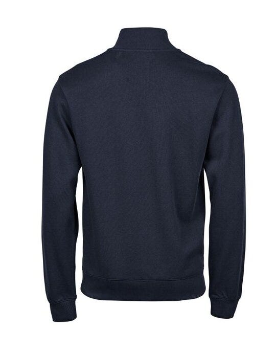 Tee Jays Ribbed Interlock Half Zip - Navy