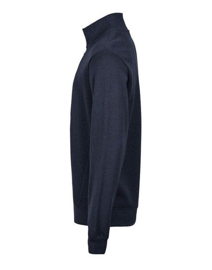 Tee Jays Ribbed Interlock Half Zip - Navy