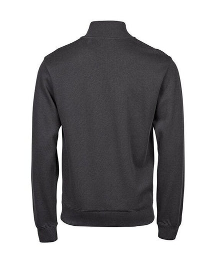 Tee Jays Ribbed Interlock Half Zip - Dark Grey