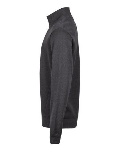 Tee Jays Ribbed Interlock Half Zip - Dark Grey