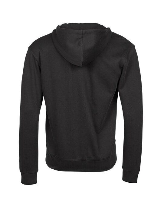 Tee Jays Ribbed Interlock Hood Full Zip - Black