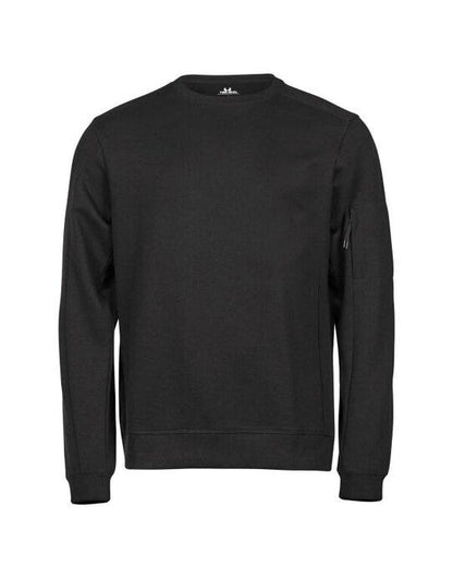 Tee Jays Athletic Crew Neck Sweat - Black