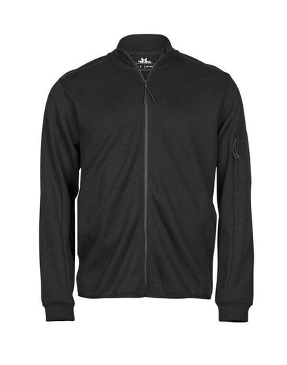 Tee Jays Athletic Full Zip Cardigan - Black