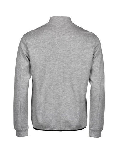 Tee Jays Athletic Full Zip Cardigan - Heather Grey