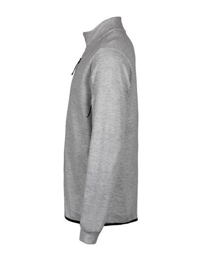 Tee Jays Athletic Full Zip Cardigan - Heather Grey