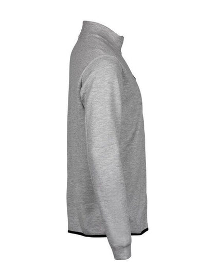 Tee Jays Athletic Full Zip Cardigan - Heather Grey
