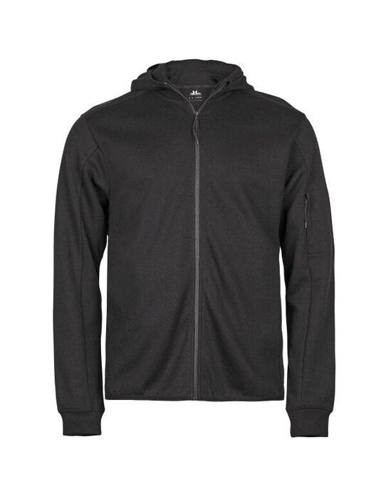 Tee Jays Athletic Full Zip Sweat - Black