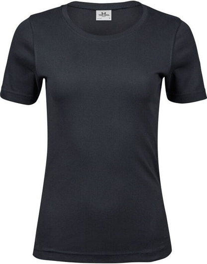 Tee Jays Ladies Interlock Tee - Dark Grey