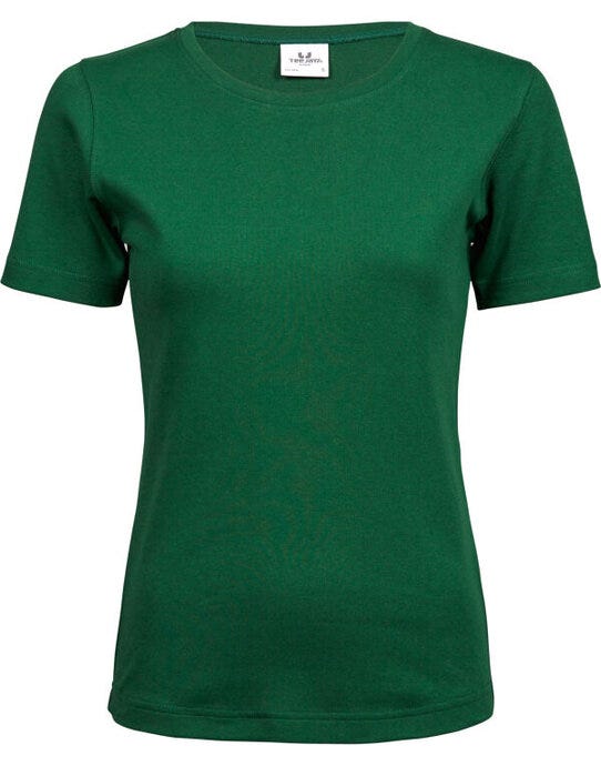 Tee Jays Ladies Interlock Tee - Forest Green