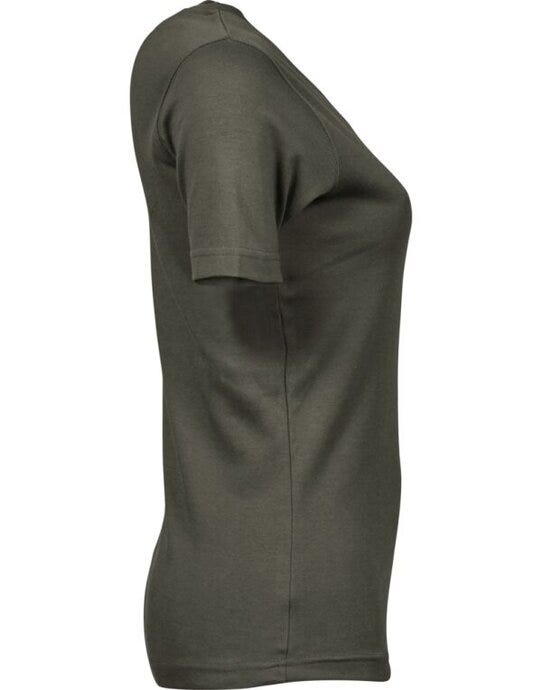 Tee Jays Ladies Interlock Tee - Deep Green