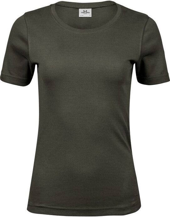 Tee Jays Ladies Interlock Tee - Deep Green