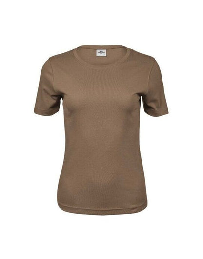 Tee Jays Ladies Interlock Tee - Wood