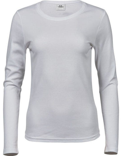 Tee Jays Lady Long Sleeve Interlock Tee - White