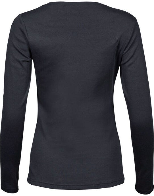 Tee Jays Lady Long Sleeve Interlock Tee - Dark Grey