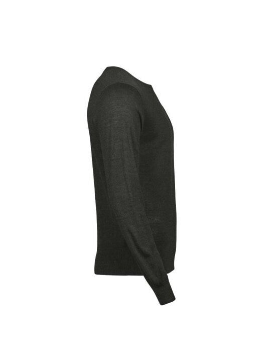 Tee Jays Mens Crew Neck Knitted Sweater - Pine