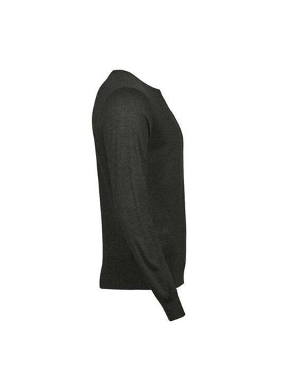 Tee Jays Mens Crew Neck Knitted Sweater - Pine