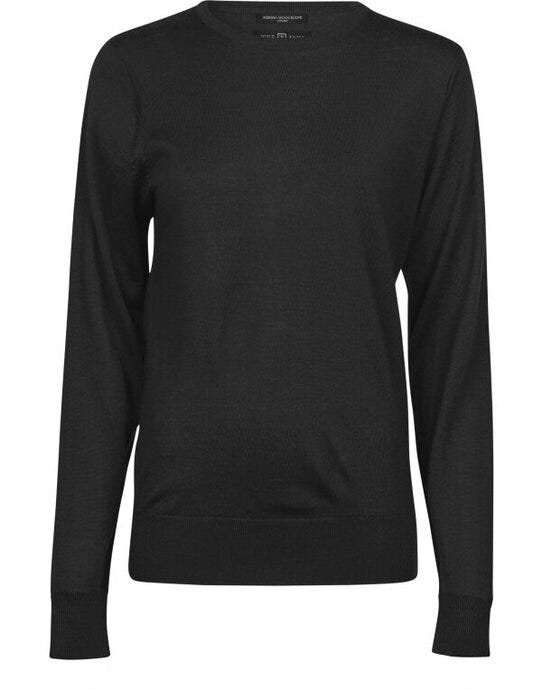 Tee Jays Womens Crew Neck Sweater - Black