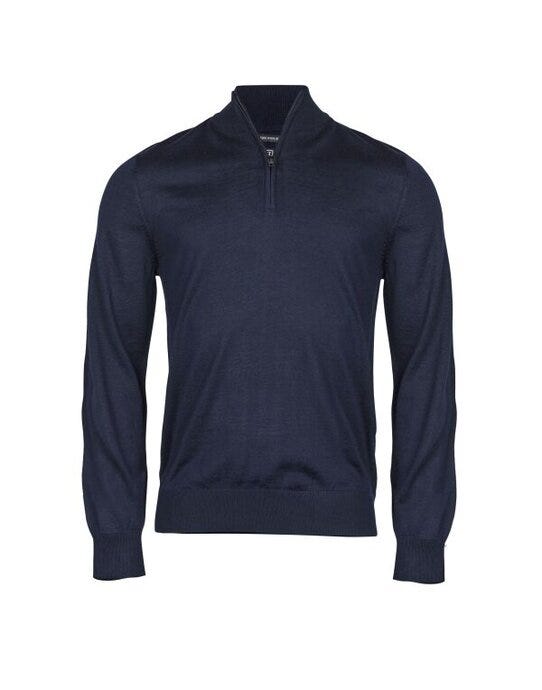 Tee Jays Mens Half Zip - Navy