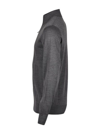 Tee Jays Mens Half Zip - Grey Melange