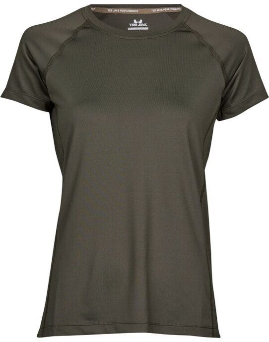 Tee Jays Ladies CoolDry Tee - Deep Green