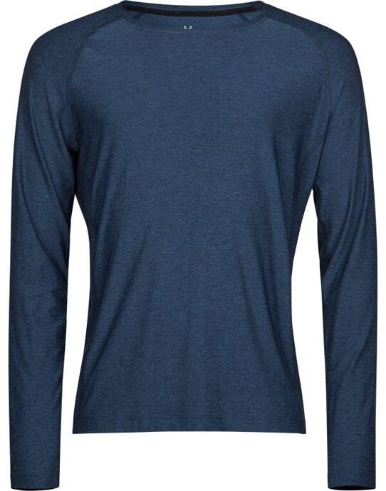 Tee Jays Long Sleeve Cooldry Tee - Navy Melange