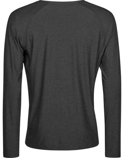 Tee Jays Long Sleeve Cooldry Tee - Black Melange