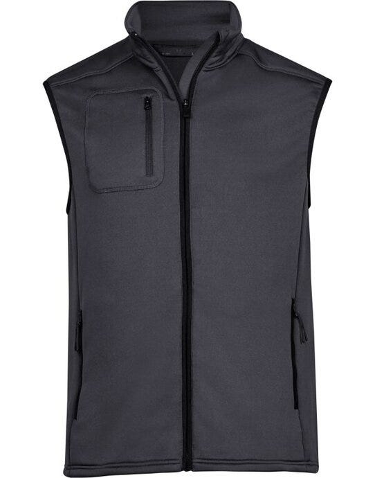Tee Jays Mens Stretch Fleece Bodywarmer - Dark Grey