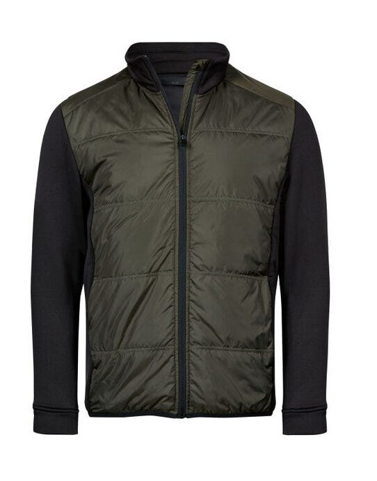 Tee Jays Hybrid-Stretch Jacket - Deep Green/ Black