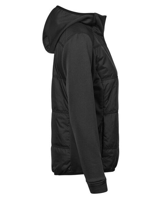 Tee Jays Womens Hybrid-Stretch Jacket - Black/Black