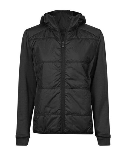 Tee Jays Womens Hybrid-Stretch Jacket - Black/Black
