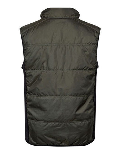 Tee Jays Hybrid-Stretch Bodywarmer - Deep Green/ Black