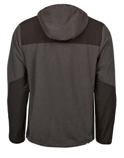 Tee Jays TeeJays Mens Mountain Hooded Fleece - Asphalt/Black