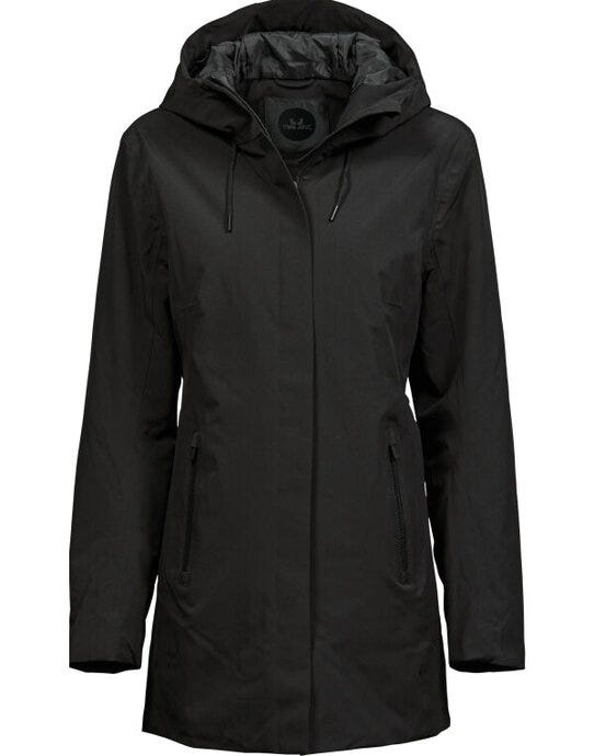 Tee Jays Womens All Weather Parka - Black