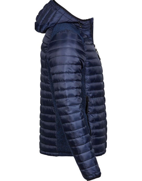 Tee Jays Mens Hooded Outdoor Crossover - Navy/Navy Melange