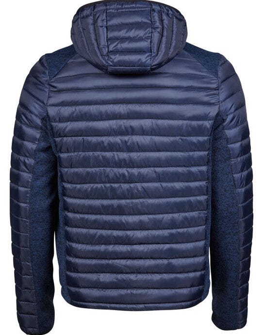 Tee Jays Mens Hooded Outdoor Crossover - Navy/Navy Melange