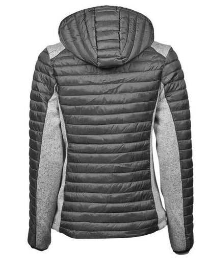 Tee Jays Ladies Aspen Crossover Jacket - Space Grey/Grey Melange