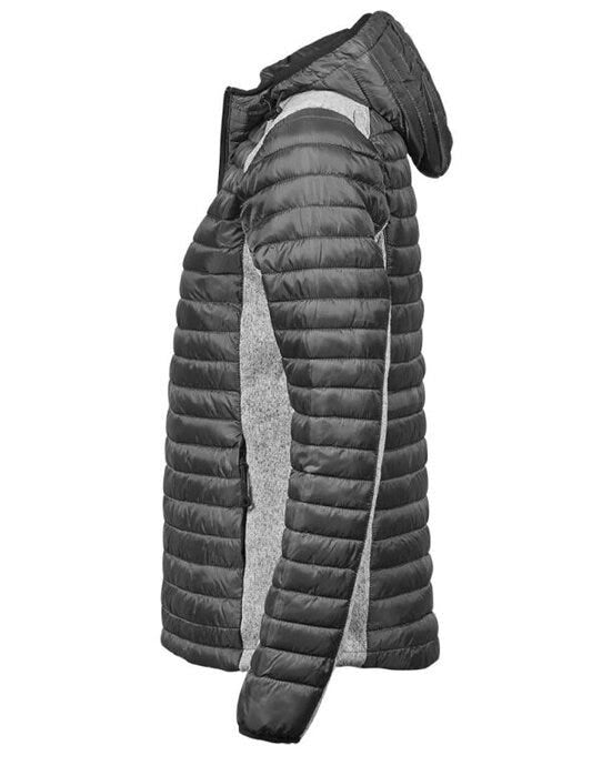 Tee Jays Ladies Aspen Crossover Jacket - Space Grey/Grey Melange