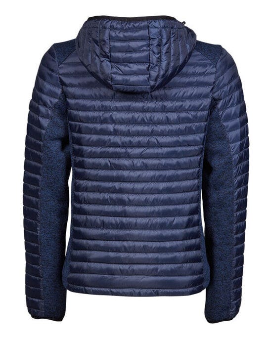 Tee Jays Ladies Aspen Crossover Jacket - Navy/Navy Melange