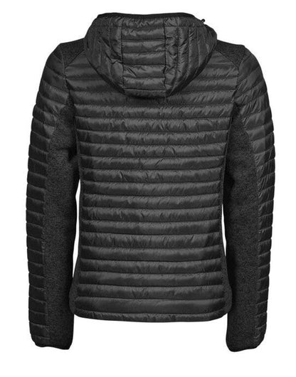 Tee Jays Ladies Aspen Crossover Jacket - Black/Black Melange