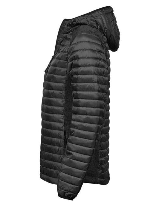 Tee Jays Ladies Aspen Crossover Jacket - Black/Black Melange