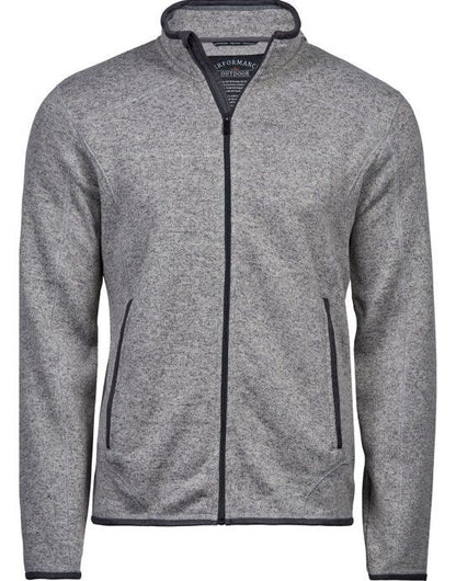 Tee Jays Mens Outdoor Fleece - Grey Melange