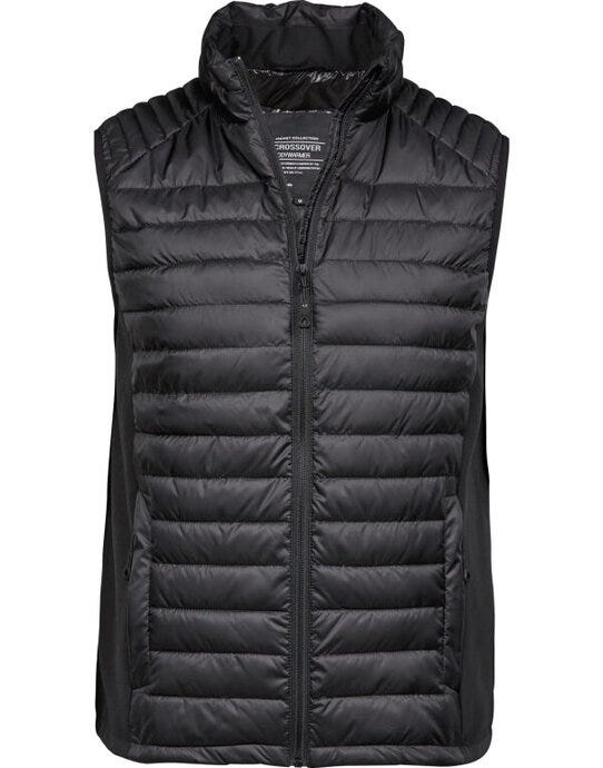 Tee Jays Mens Crossover Bodywarmer - Black/Black