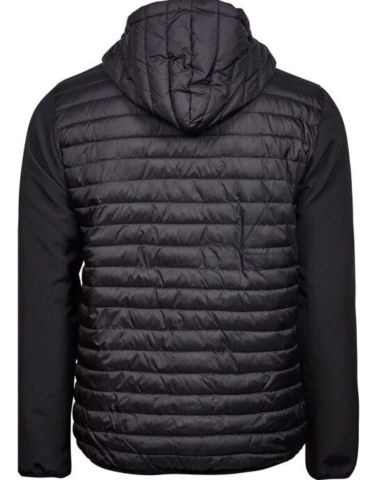 Tee Jays Mens Hooded Crossover Jkt - Black